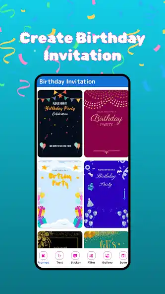 Birthday Photo Frames app - birthday wish templates with personalized messages