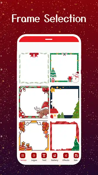 Christmas Photo Frames 2025 app - winter wonderland designs with Christmas trees