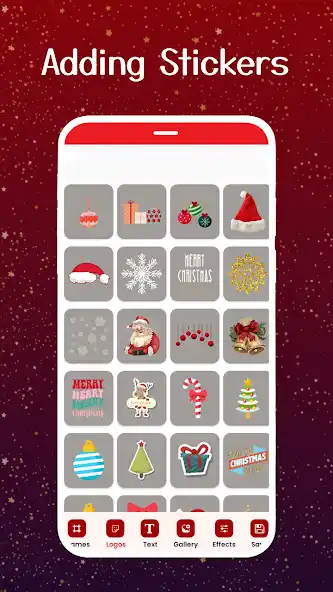 Christmas Photo Frames 2025 app - Merry Christmas frames with ornaments and decorations
