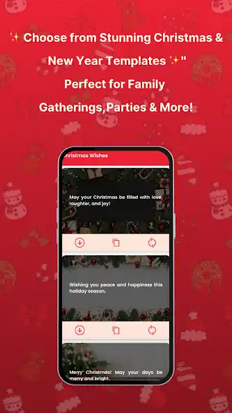 Christmas Invitation Maker app - winter party invitation templates with seasonal themes