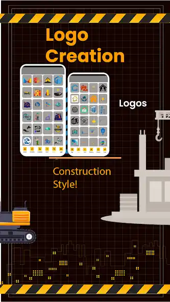 Construction Logo Maker industrial elements