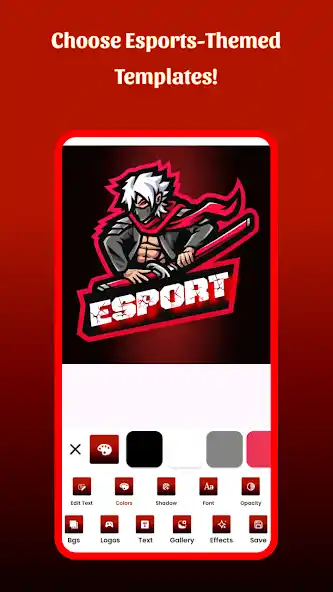 Esports Gaming Logo Maker icons and gaming symbols