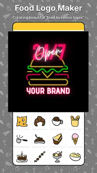 Food Logo Maker cafe branding designs