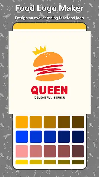 Food Logo Maker culinary icons and elements