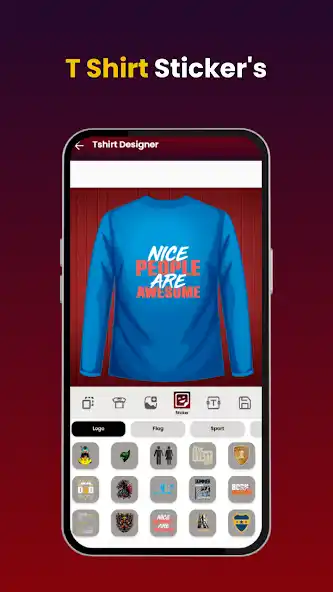 Sports T-shirt Maker app - athletic t-shirt designer with number and name customization