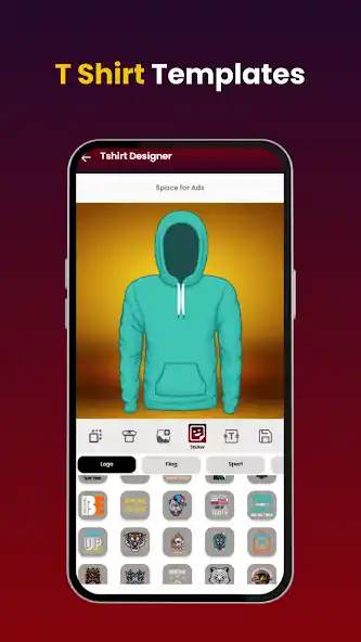 Sports T-shirt Maker app - school team t-shirt designs with logos and emblems